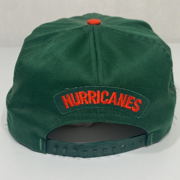 The Professional Made in USA Embroidered NCAA Miami Hurricanes Snapback Hat - Picture 3 of 5